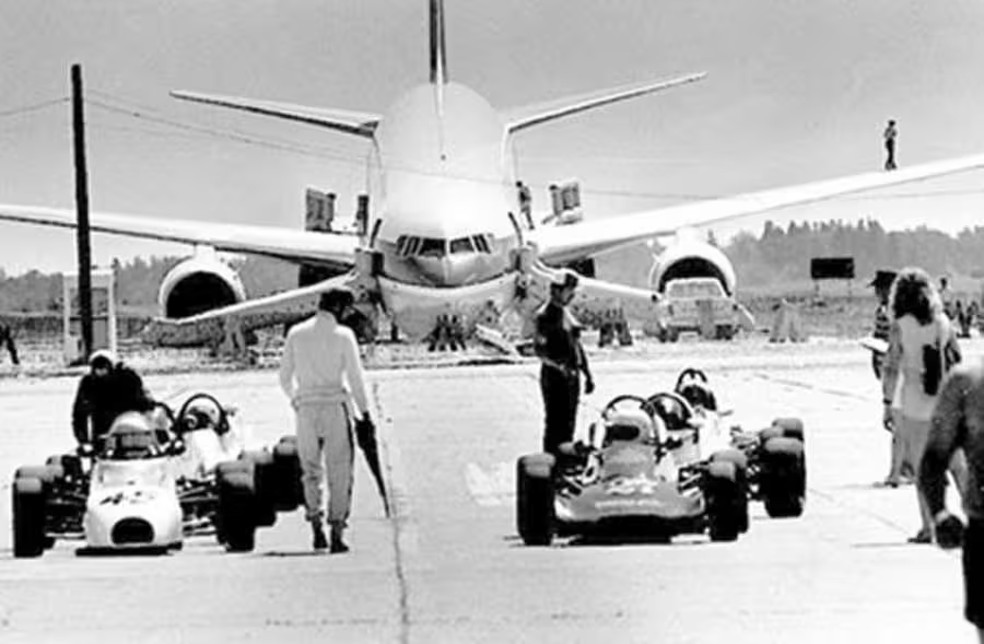 Voo Air Canada 143, conhecido como o 'planador de Gimli'; foto tirada um dia após o incidente — Foto: Gimli Glider Exhibit/Divulgação