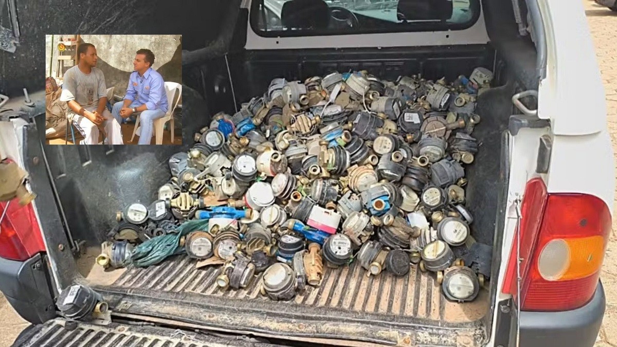 Homem que participou do 'Lata Velha' é preso com mais de 600 hidrômetros furtados em SP