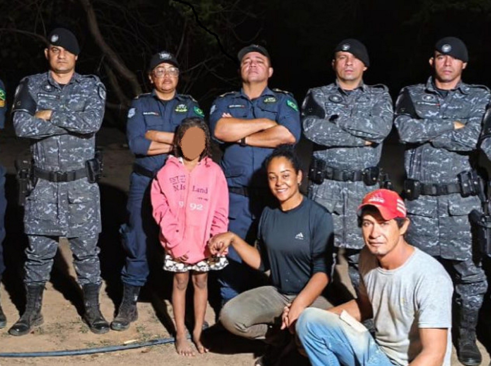 Menina de 7 anos é encontrada em mata após desaparecer durante brincadeira em São Valério