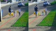 Mãe de menina chutada pelo pai no PR registrou boletim de ocorrência após ver as imagens nas redes sociais