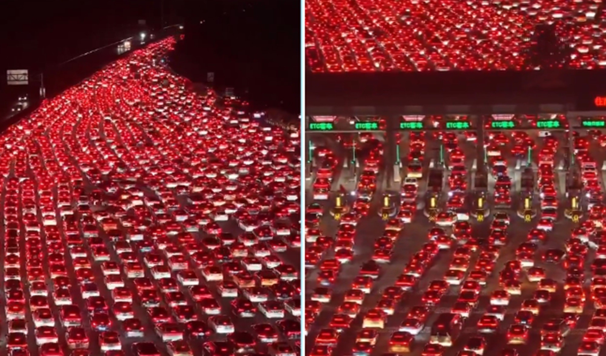 É #FAKE que vídeo mostre 10 milhões de carros em congestionamento na China; pico teve 148 mil veículos