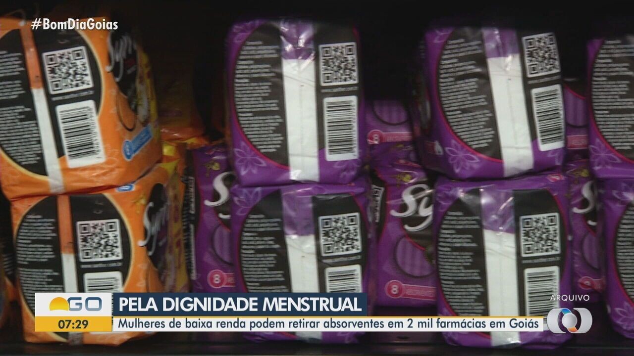 Saiba como pegar absorvente de graça em quase 2 mil farmácias de Goiás ...