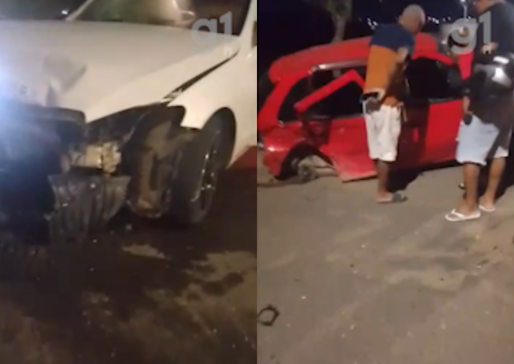 Vídeo: Batida entre dois carros deixa cinco feridos em grave acidente na Zona Norte de Teresina
