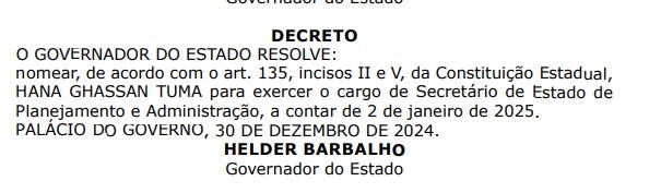 Vice-governadora do Pará assume a Seplad