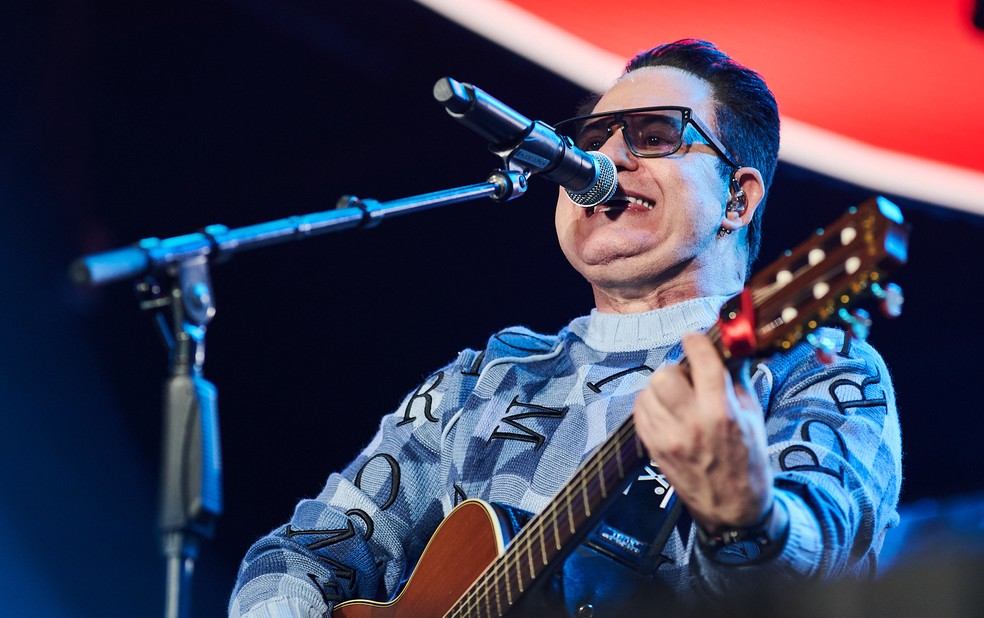 Marrone durante apresentação na Festa do Peão de Barretos 2023 — Foto: Érico Andrade/g1