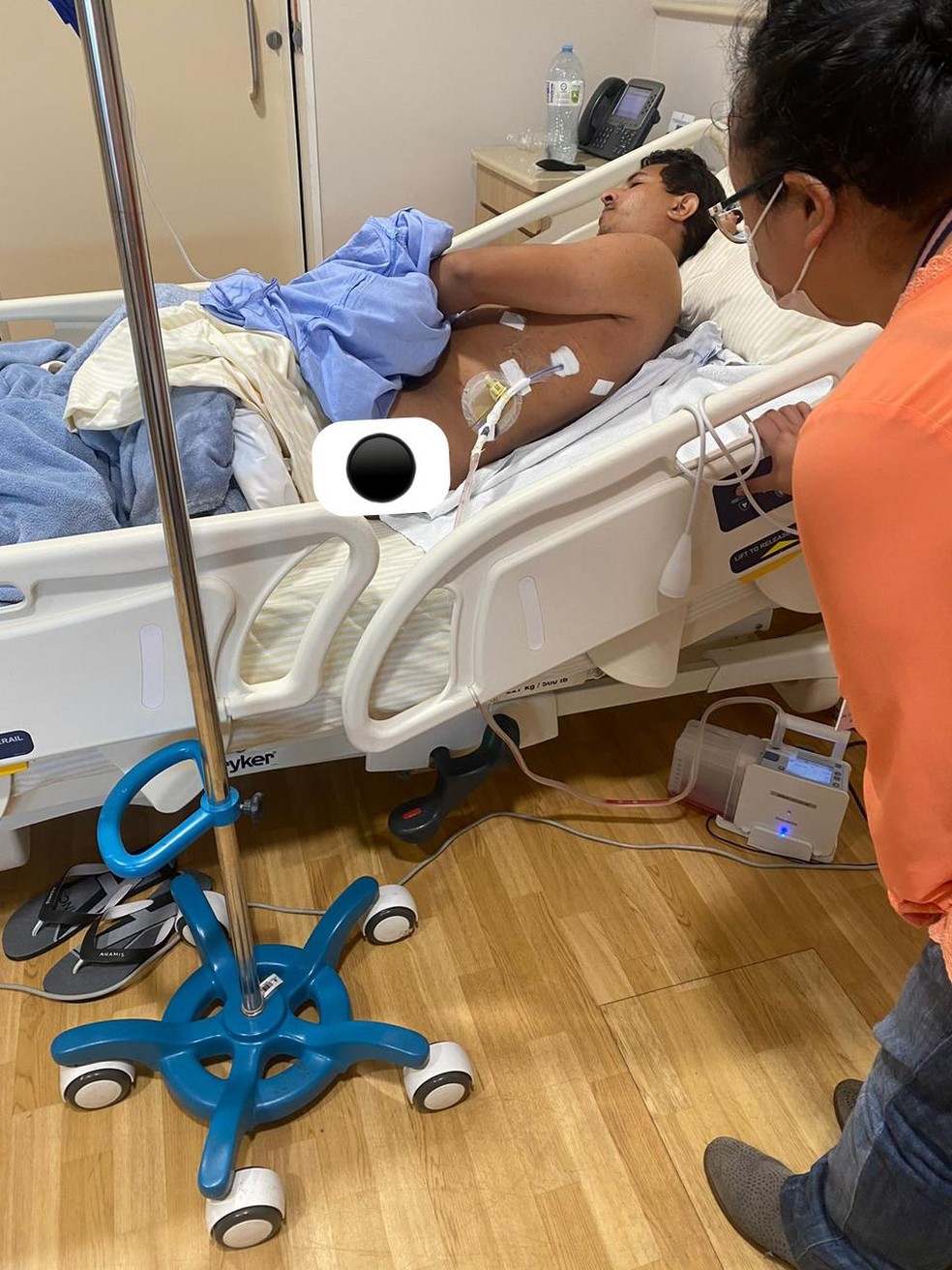 Jancarlos precisou passar por cirurgias após o retorno do câncer, em 2023 — Foto: Arquivo pessoal