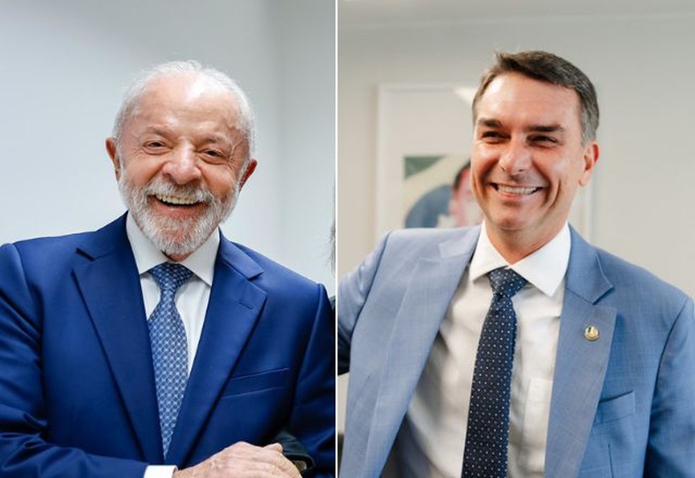 Lula e Flávio Bolsonaro empatam com 45% dos votos em simulação de segundo turno