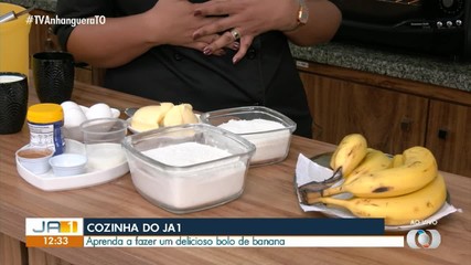 JA1 ensina como fazer um bolo de banana