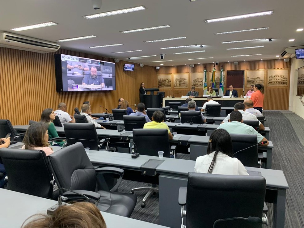 Plenário da Cãmara Municipal de Natal  — Foto: Gustavo Brendo/Inter TV Cabugi