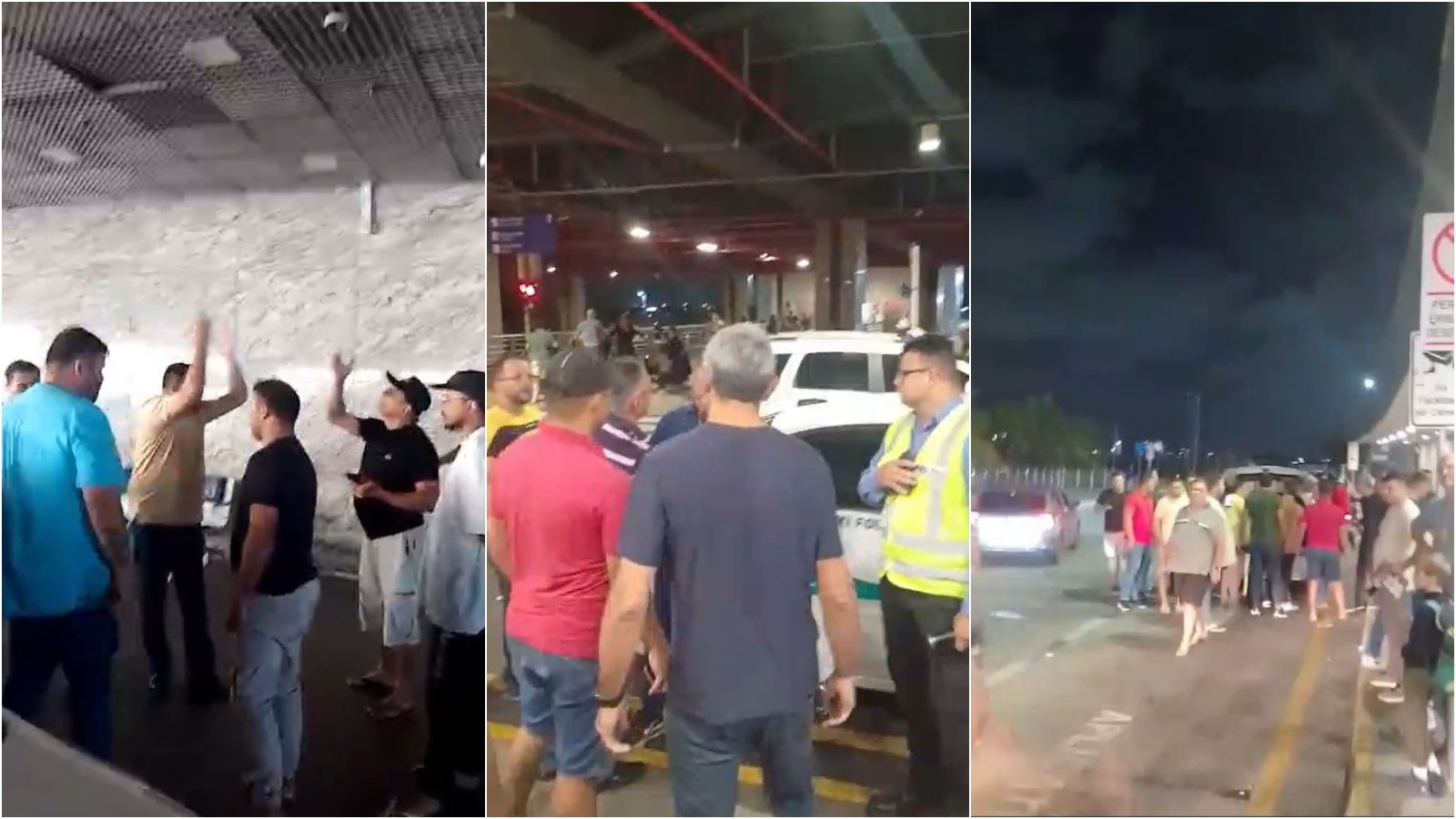 Confusões entre motoristas de app e taxistas são registradas por pelo menos três dias seguidos no Aeroporto de Fortaleza
