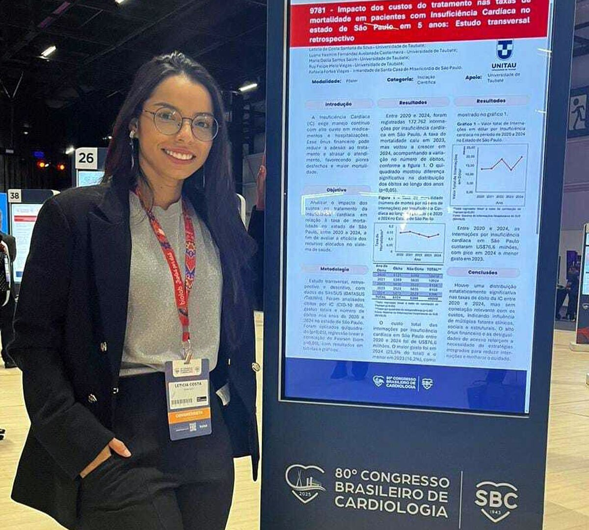 Pesquisa de aluna de Medicina UNITAU é selecionada entre as melhores