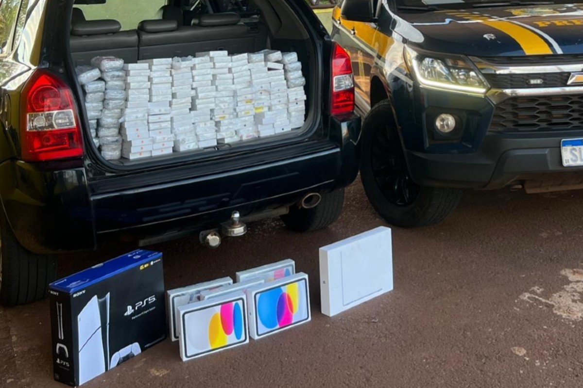 Médico é preso com 289 iPhones e 13 iPads avaliados em R$ 2,2 milhões em Dourados