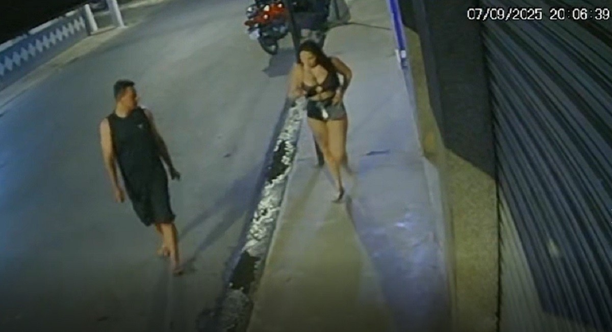 Vídeo mostra garota de programa andando na rua com cliente horas antes de ser morta por ele em MG