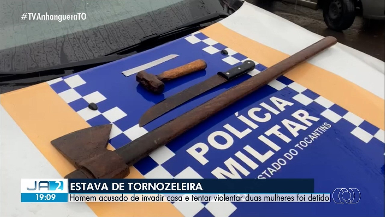 Invasão, estupro e violência: homem é preso após atacar duas mulheres em Araguaína