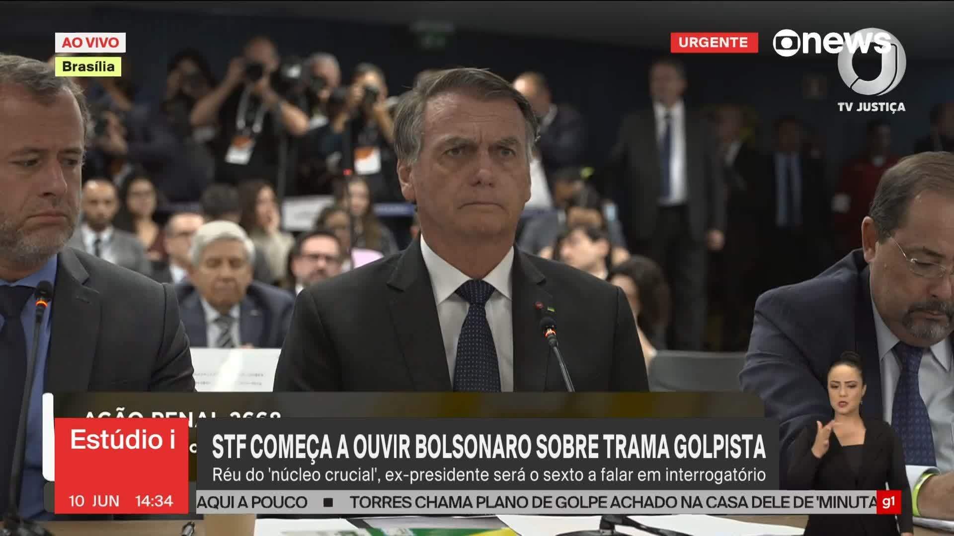 VÍDEOS: Bolsonaro é interrogado pelo STF sobre trama golpista