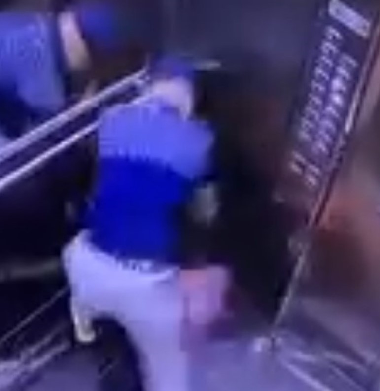 VÍDEO: câmera de segurança registra homem dando socos em ex-companheira dentro de elevador em Guarulhos