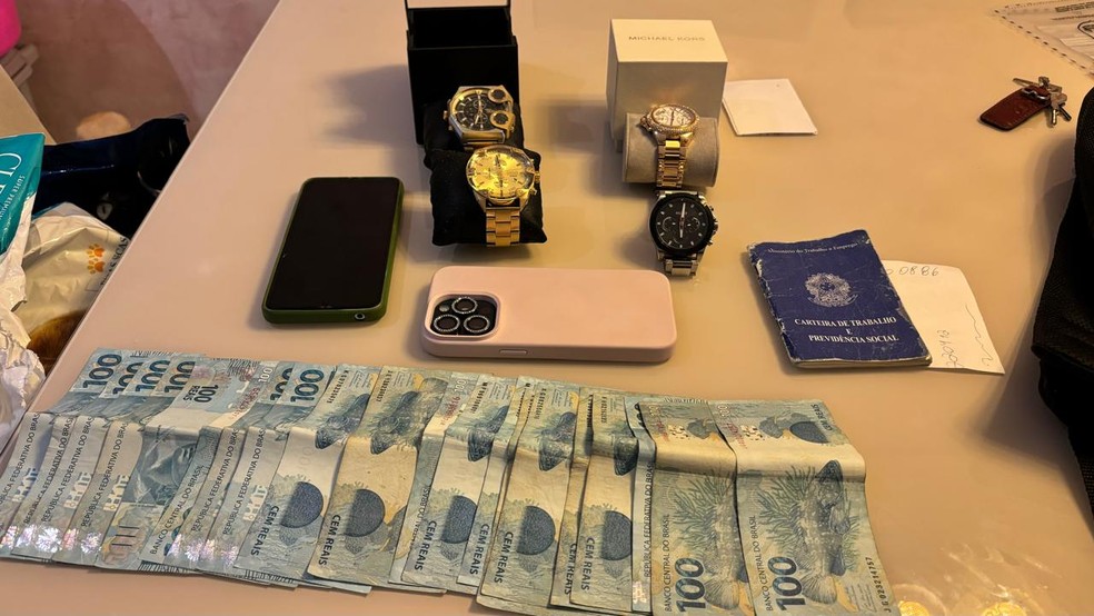 O flagrante aconteceu na manhã desta quarta-feira (6), na cidade de Cuiabá, durante a Operação Nexus. — Foto: Polícia Federal