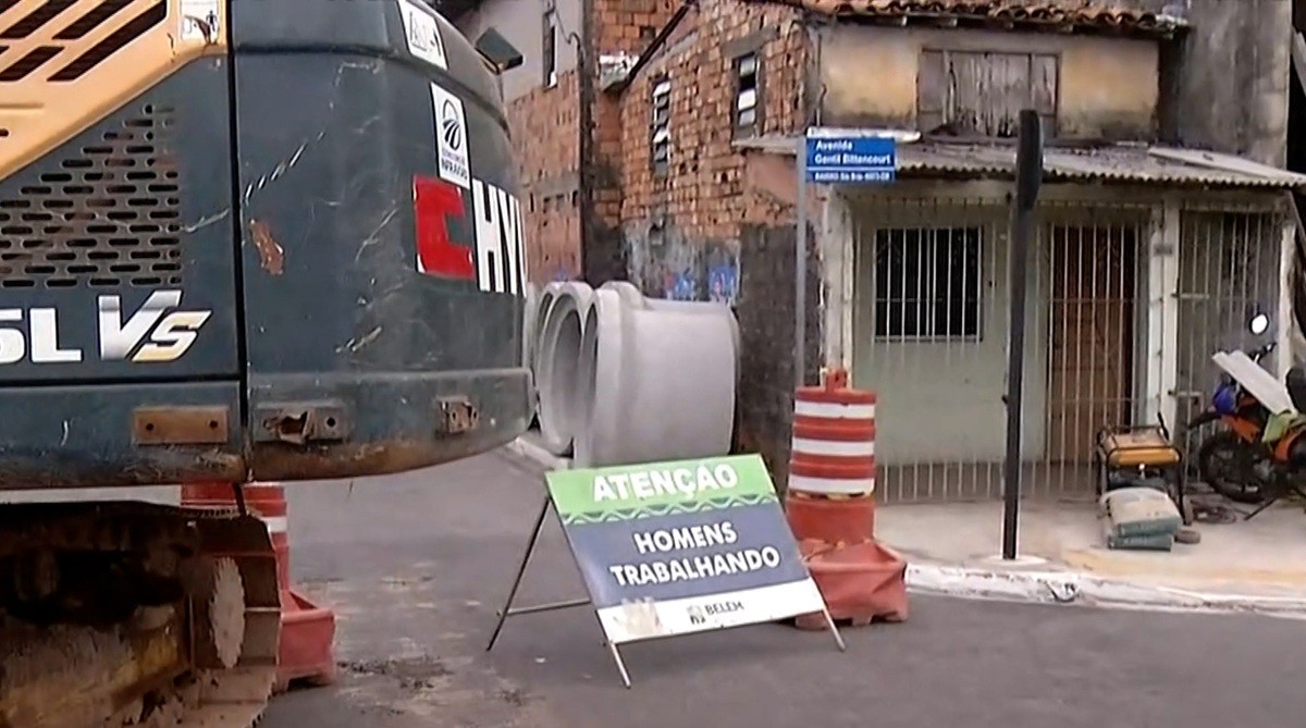 Obra interdita trecho da av. Gentil Bittencourt e complica trânsito em Belém