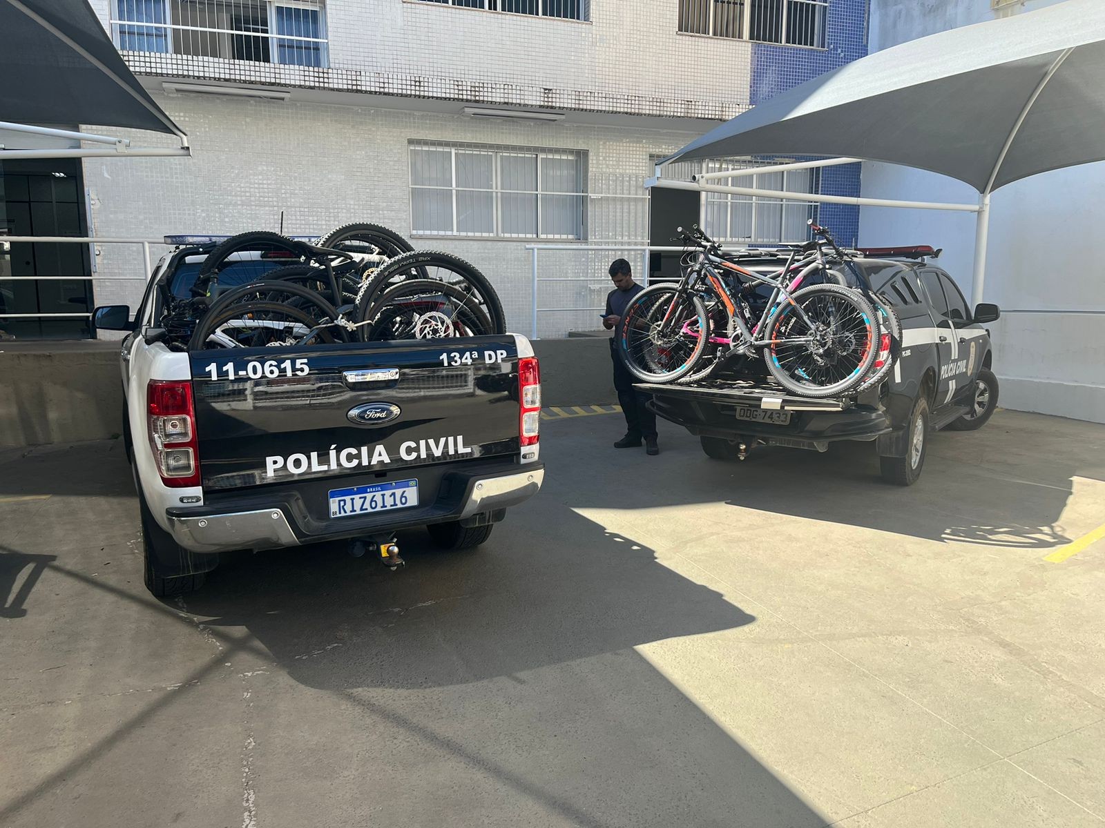 Avaliadas em R$ 160 mil, bicicletas de competição roubadas no RJ são recuperadas em Vitória