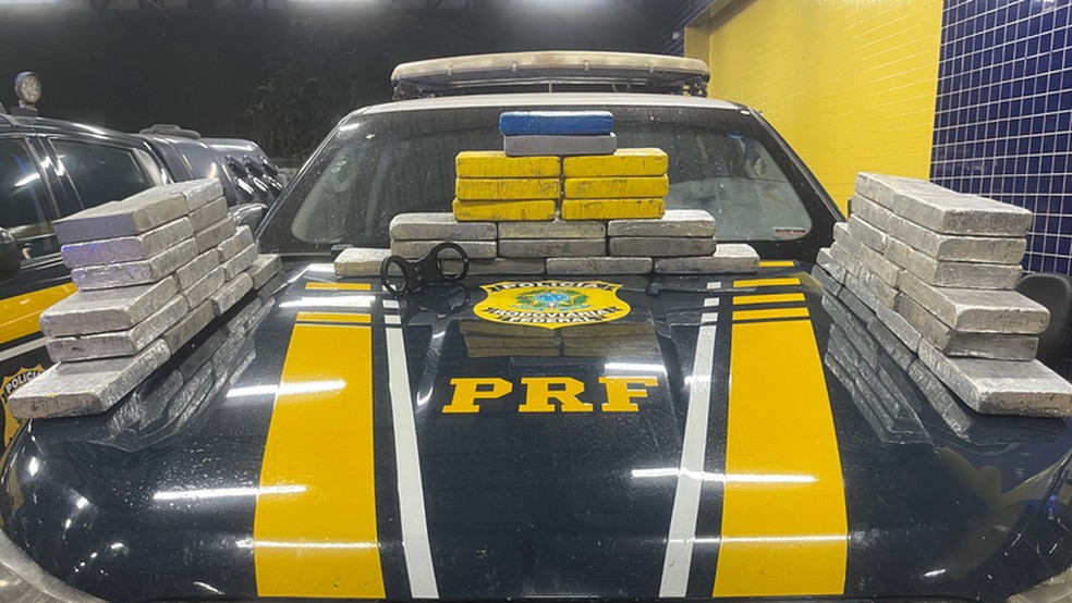 Drogas foram apreendidas pela PRF em Balsas — Foto: Divulgação/PRF