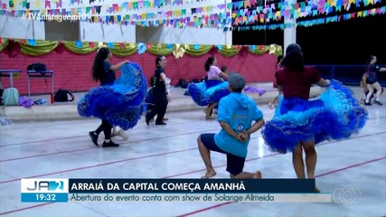 Confira os últimos preparativos para o Arraia da Capital, que começa nesta quarta-feira