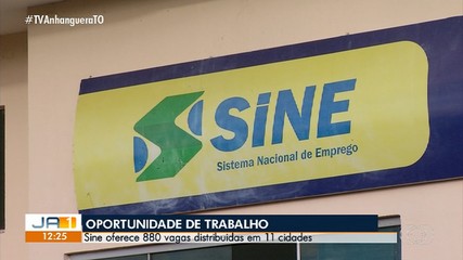 Sine oferece mais de 800 vagas de trabalho em 11 cidades