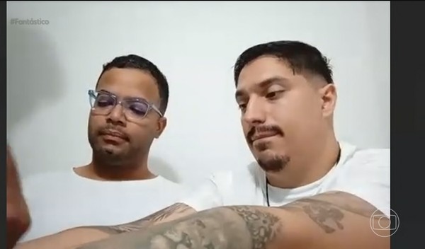 Iluenciador Hytalo Santos e o marido foram condenados por explorar menores de idade em vídeos na internet — Foto: Reprodução/TV Globo