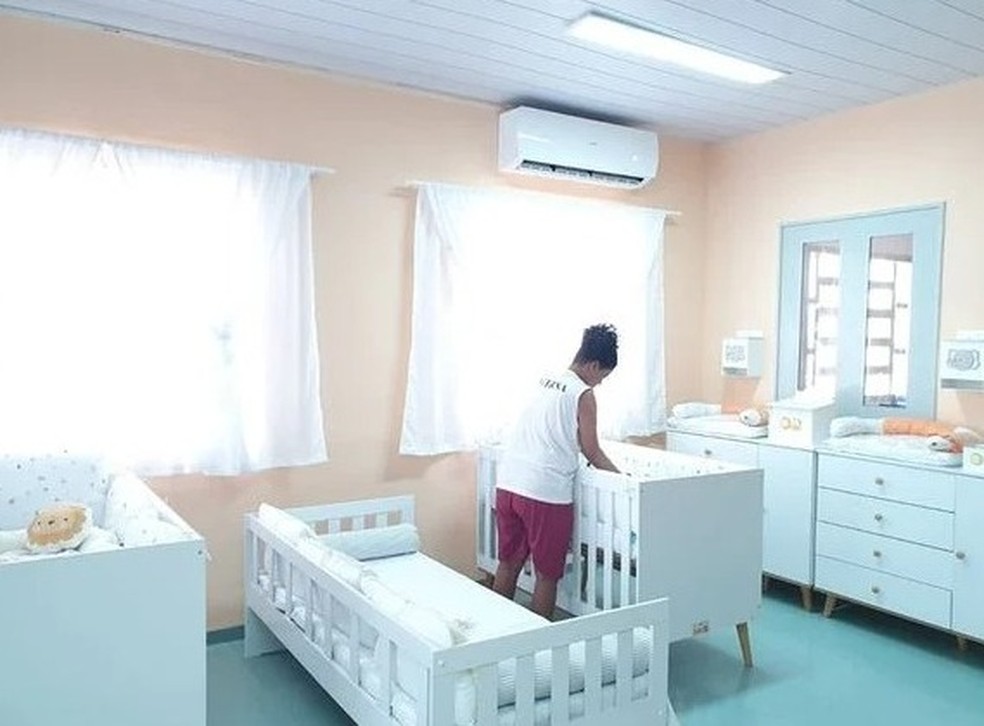Interna em alojamento humanizado inaugurado em Cachoeiro de Itapemirim (ES) — Foto: Divulgação/Sejus