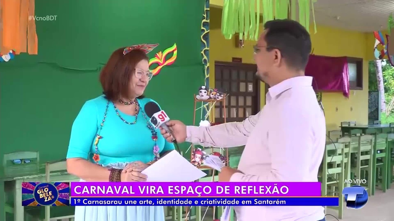 Primeiro 'Carnasarau' propõe reflexão sobre máscaras sociais durante o Carnaval em Santarém