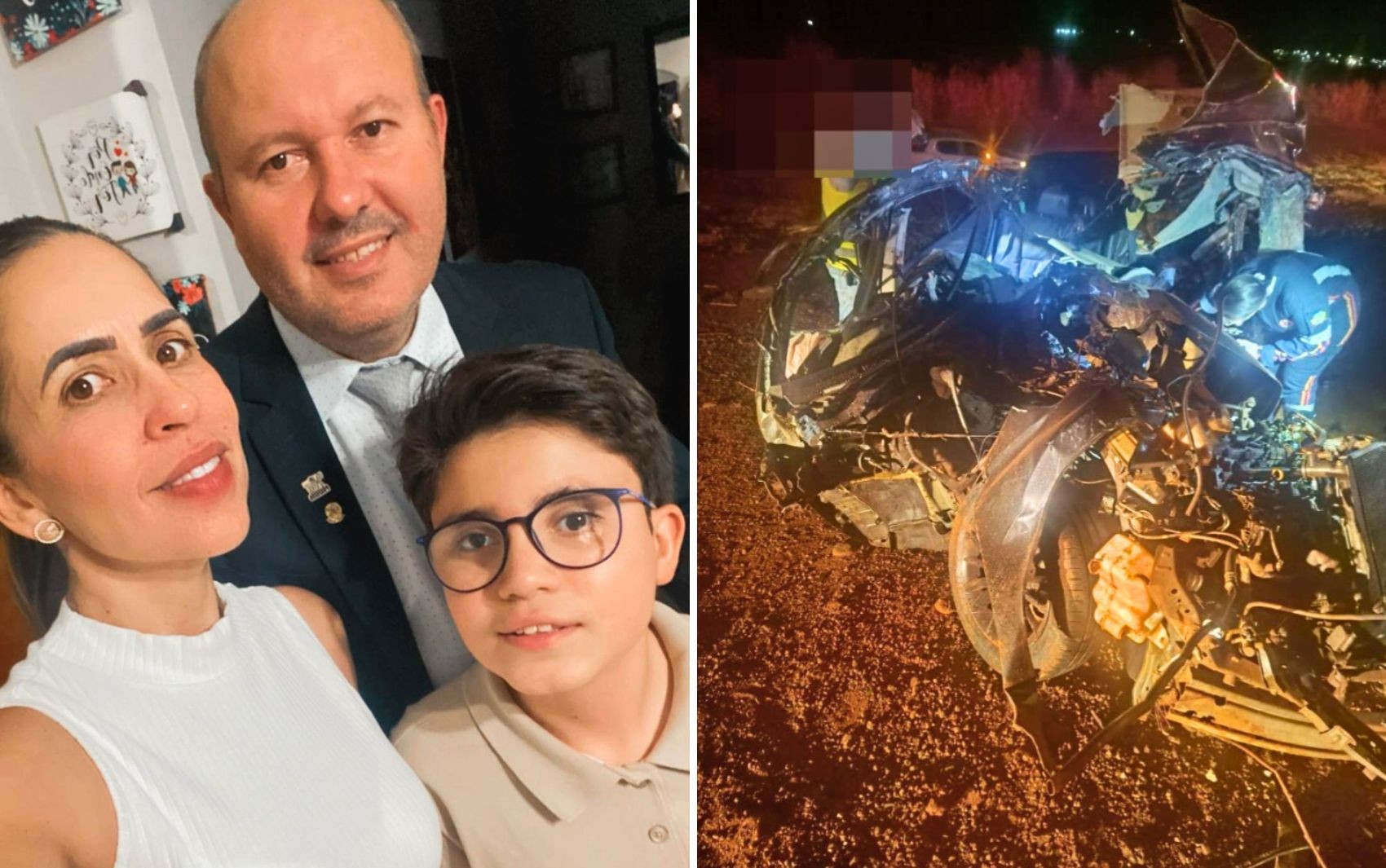Vereador, mulher e filho morrem em acidente na GO-206, em Goiás 