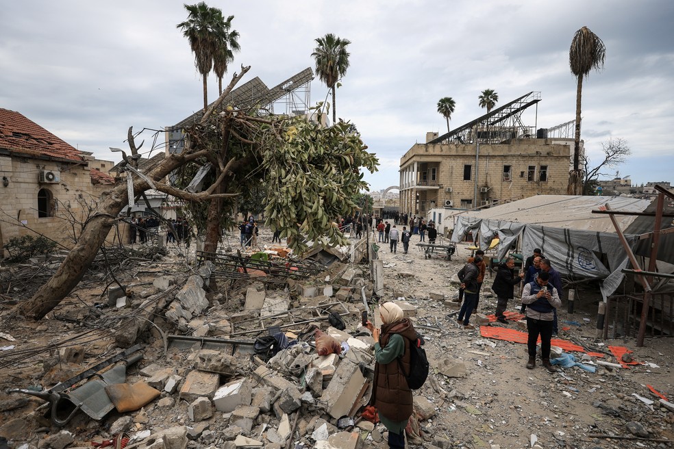 Ataque de Israel a hospital em Gaza não deixou feridos — Foto: Reuters