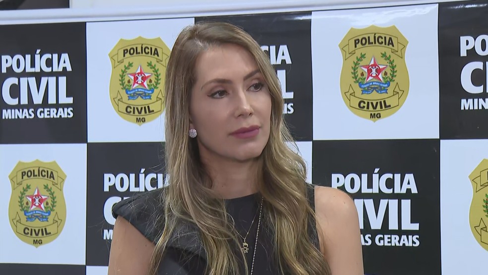 Delegada Larissa Mascotte, da PCMG — Foto: Reprodução/TV Globo