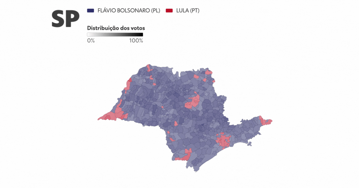 Confira no MAPA como foi a votação no 2º turno por estado