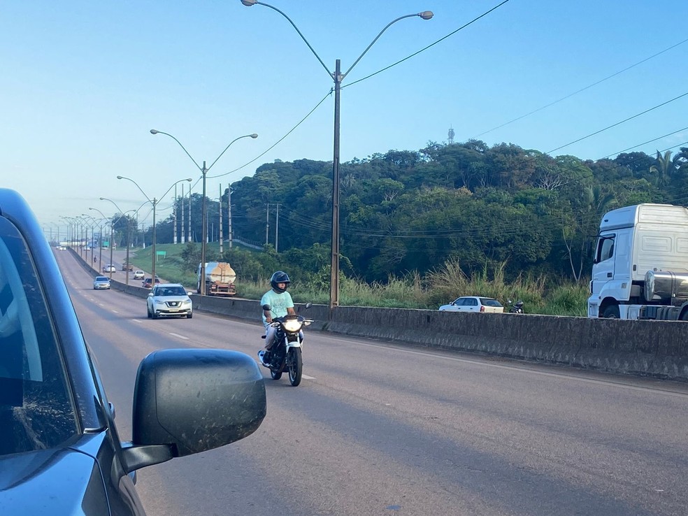 BR-364 sentido Candeias do Jamari (RO) — Foto: Talitha Teixeira