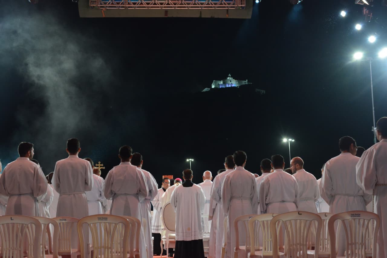 Romaria dos Homens atrai 1,2 milhão de fiéis durante Festa da Penha 2026, no Espírito Santo — Foto: Comunicação Festa da Penha 2026