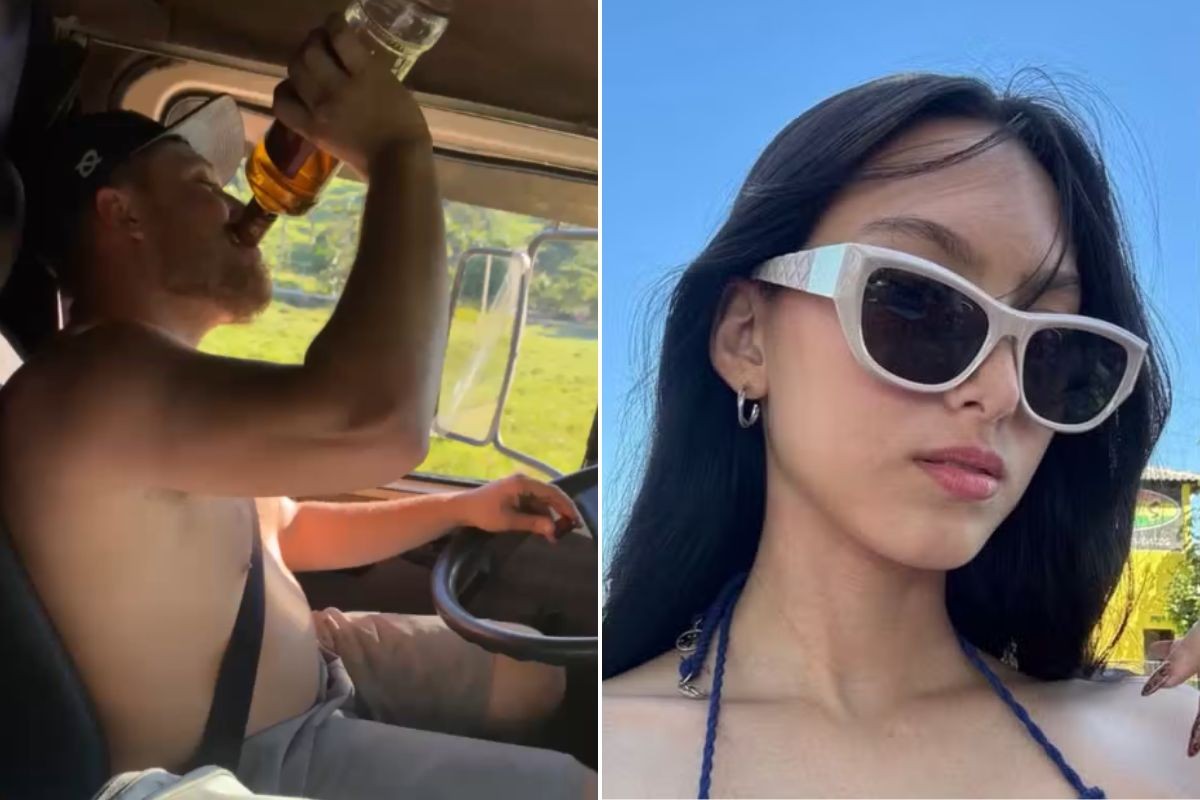 Vídeo mostra caminhoneiro ingerindo bebida alcoólica momentos antes de atropelar e matar estudante em SP  
