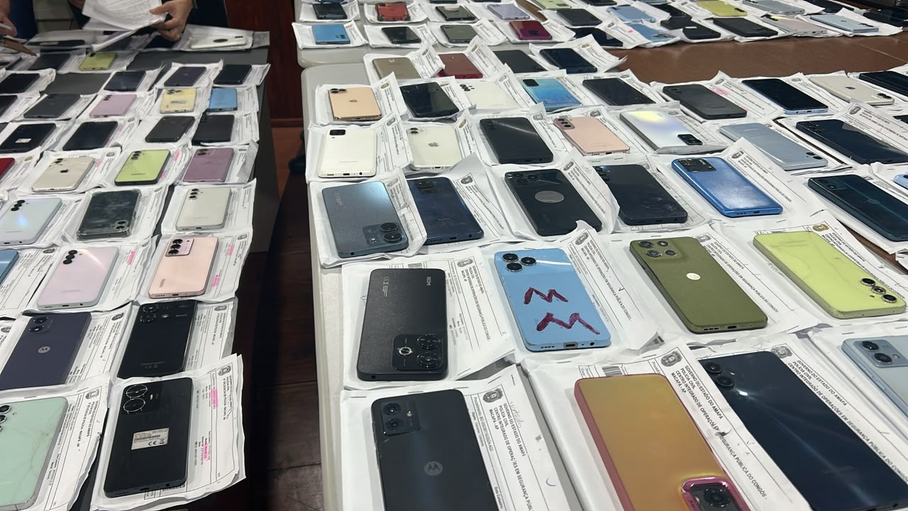 Operação recupera mais de 6 mil celulares roubados ou furtados em 10 dias, diz Ministério da Justiça