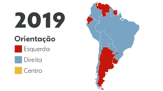 Esquerda x direita: veja como está o mapa da América do Sul após a eleição presidencial na Bolívia