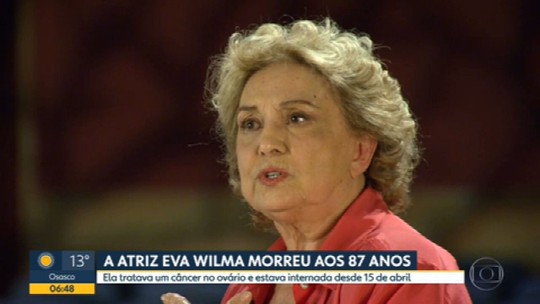 Atriz Eva Wilma morre em São Paulo - Programa: Bom Dia SP 