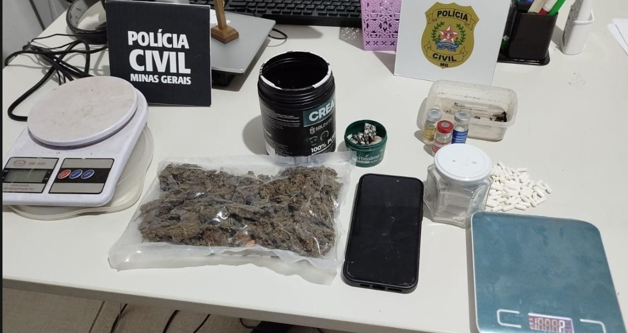 Homem é preso em flagrante ao receber pacote com maconha pelos Correios, em Salinas
