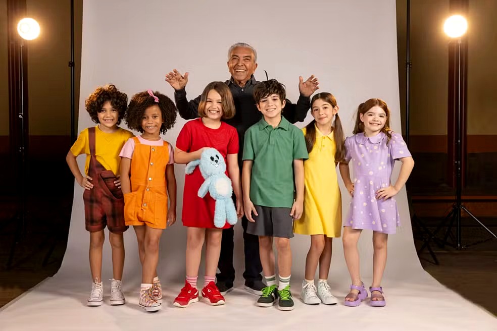 O elenco infantil de 'Turma da Mônica Origens', nova série original Globoplay — Foto: Divulgação/Fábio Braga