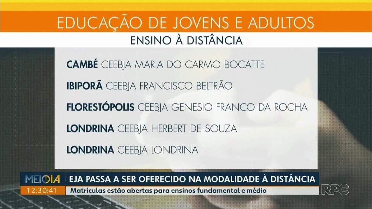 Ceebja de Cascavel tem Educação para Jovens e Adultos a distância