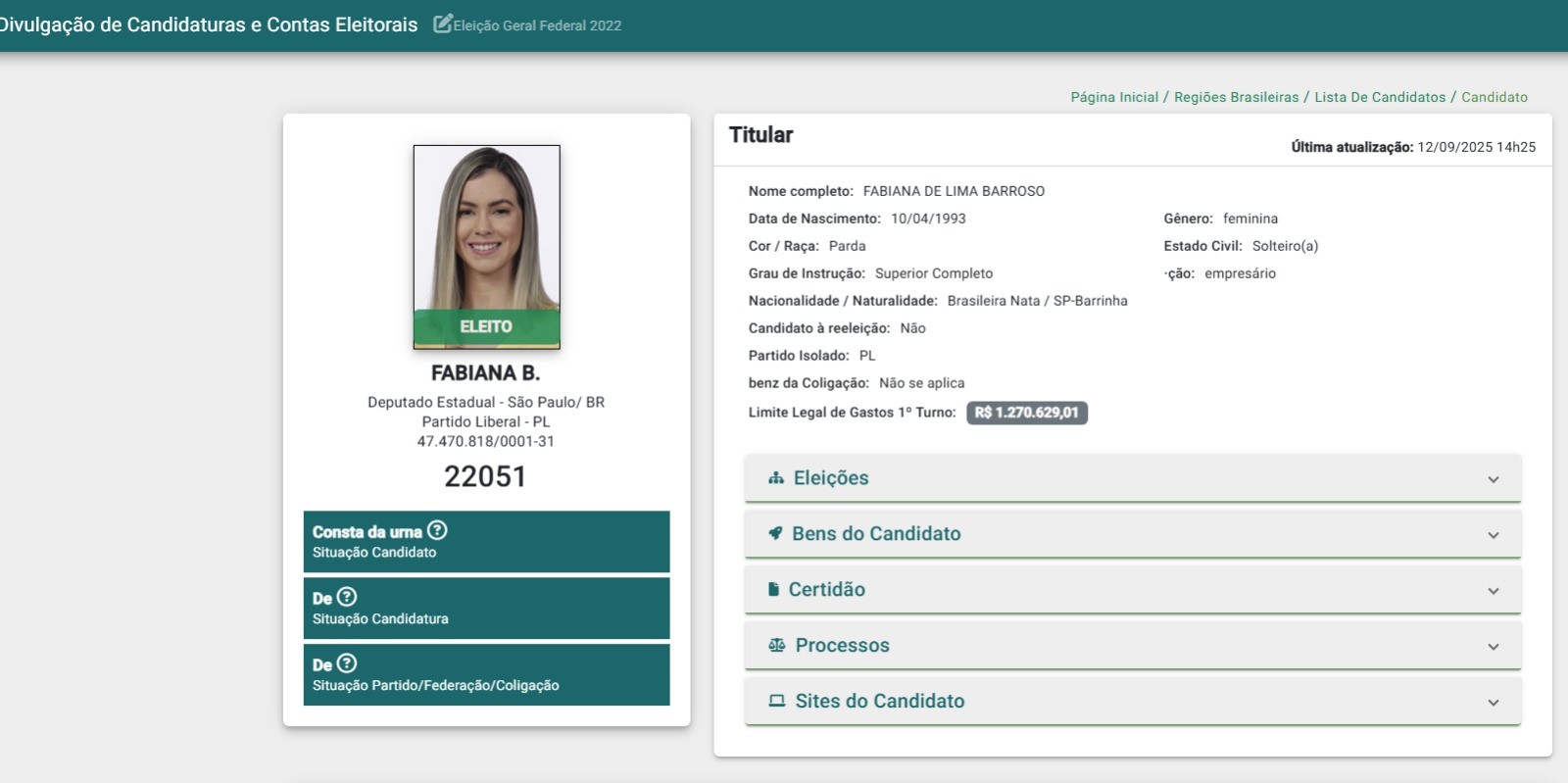 Deputada do PL que fez ' blackface' na Alesp se declarou parda e recebeu R$ 1.593 de fundo para candidatos negros
