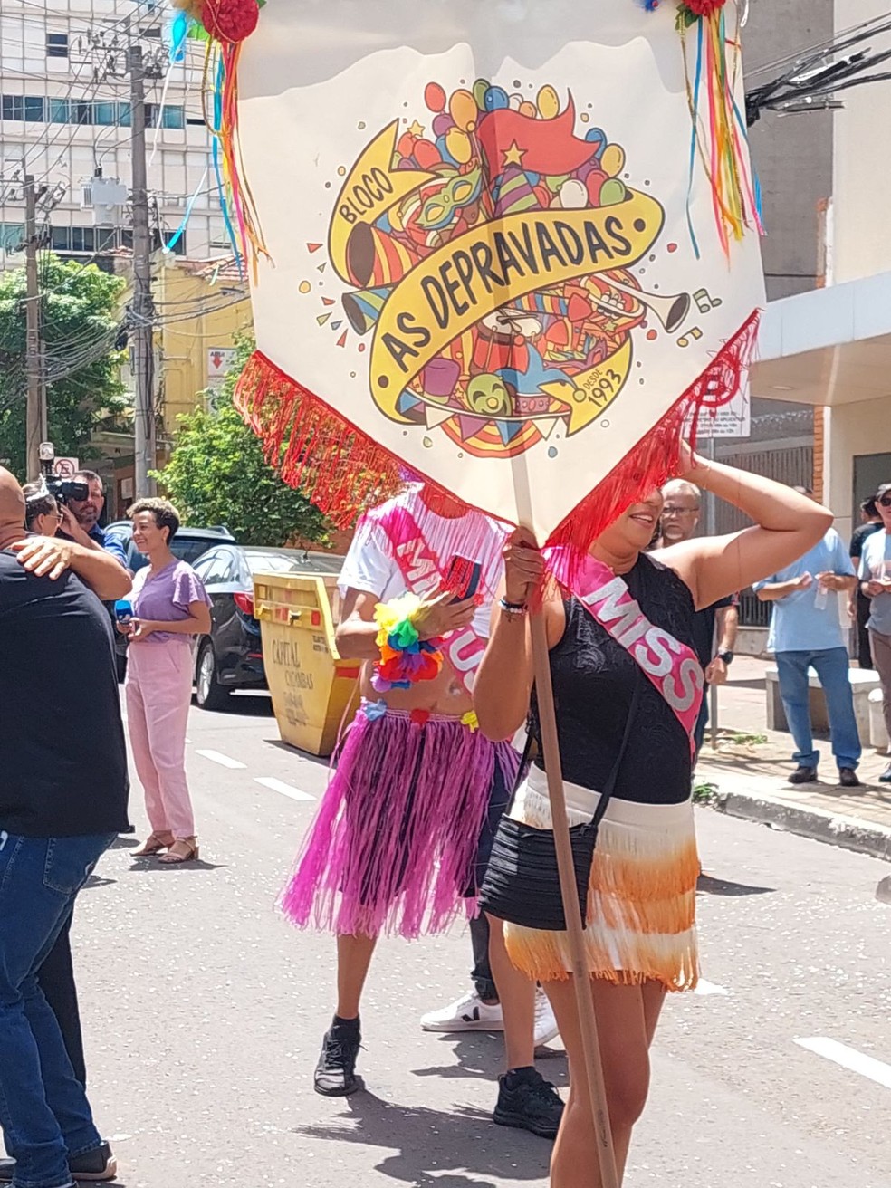 Bloco leva alegrias às ruas de Campo Grande. — Foto: Reprodução