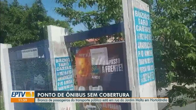 'Até Quando?': ponto de ônibus sem estrutura prejudica passageiros em Hortolândia
