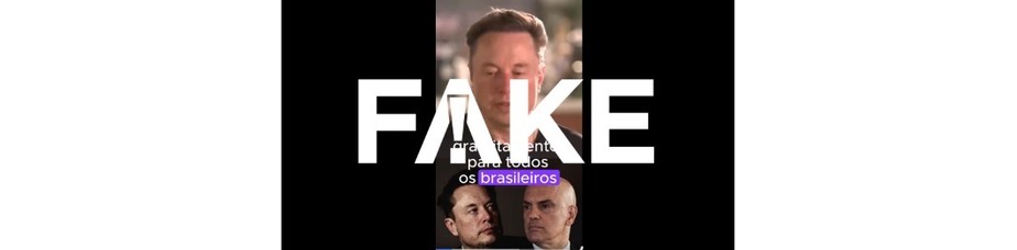 É #FAKE que o plantão da Globo anunciou que Elon Musk daria internet grátis para todos os brasileiros