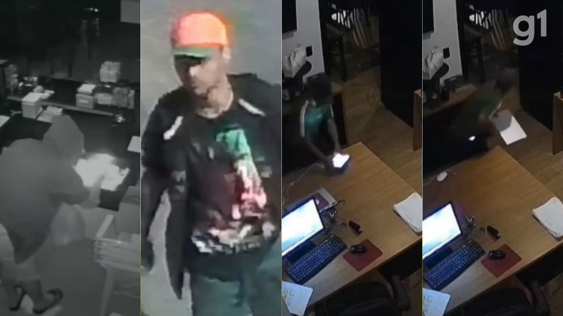 Câmeras registram invasões a pizzaria e bar em Imperatriz; criminosos furtam dinheiro e equipamentos eletrônicos