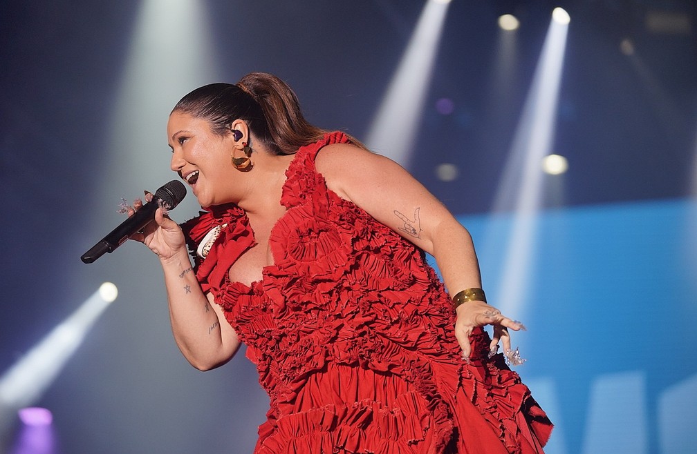 Maria Rita canta no Rock in Rio 2022 — Foto: Marcos Serra Lima/g1