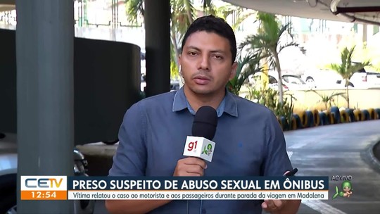 Preso suspeito de abuso sexual em ônibus - Programa: CETV 1ª Edição - Fortaleza 
