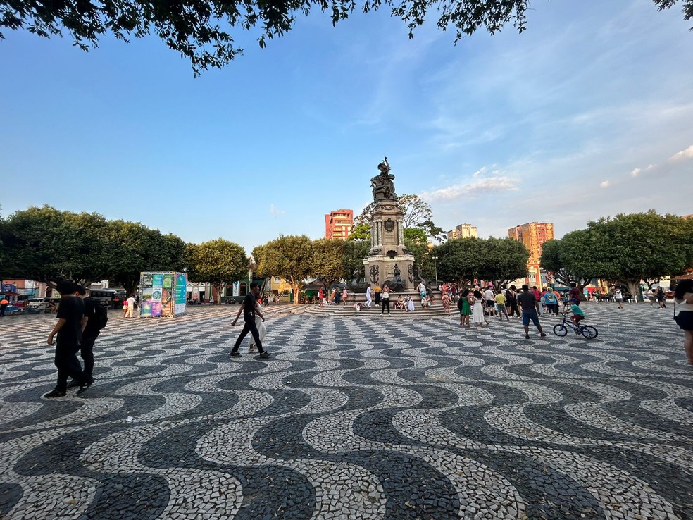 Evento acontece no Largo de São Sebastião. — Foto: Andrezza Catão/Rede Amazônica